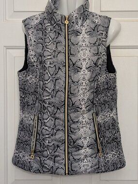 Marc New York Andrew Marc  Snake Vest Women Size M  .